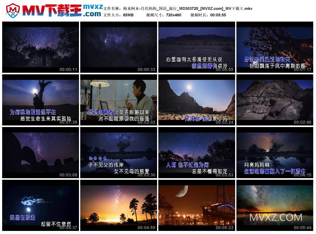 海来阿木-月亮妈妈_国语_流行_MD303725